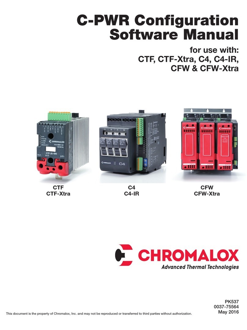 Chromalox CTF Configuration software manual Chromalox CTF Configuration software manual