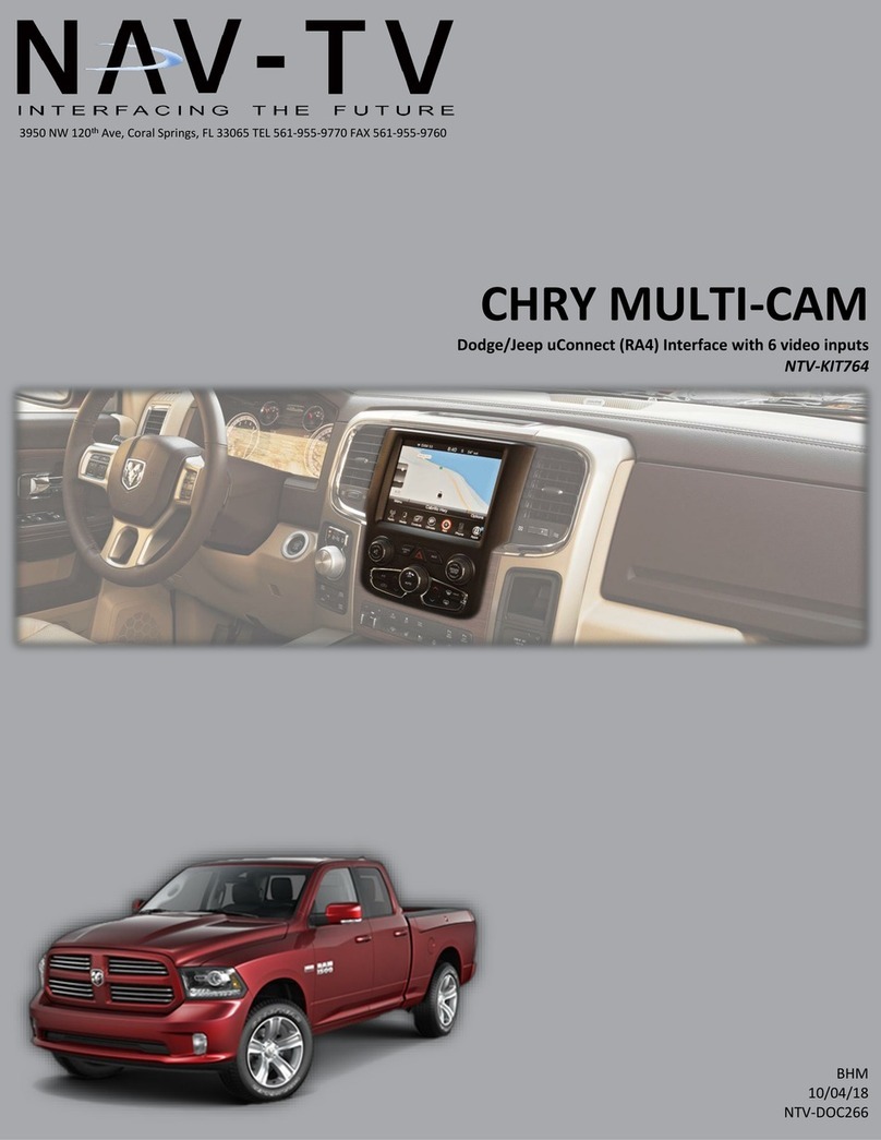 Nav TV CHRY MULTI-CAM Install manual