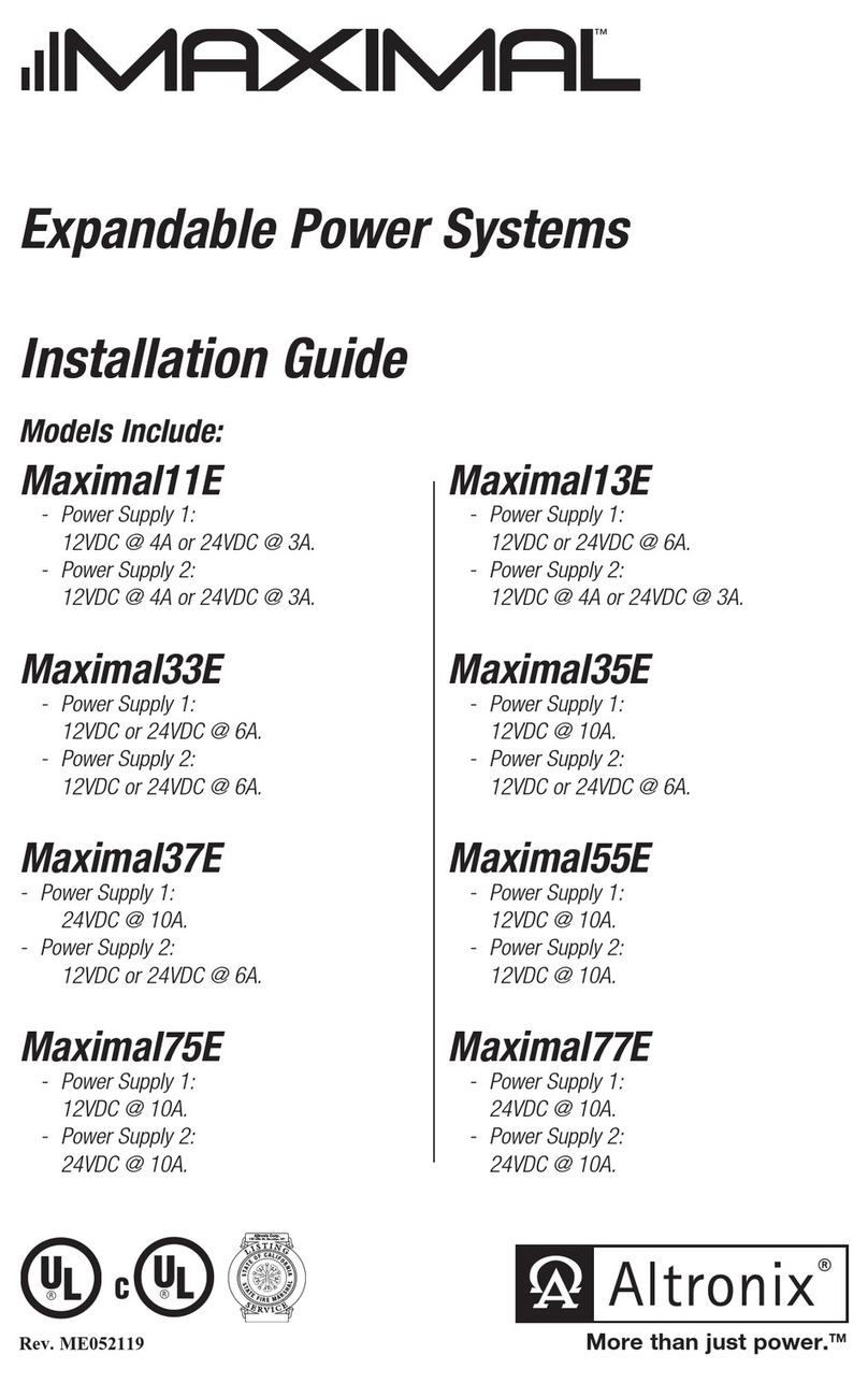 Altronix Maximal11E User manual
