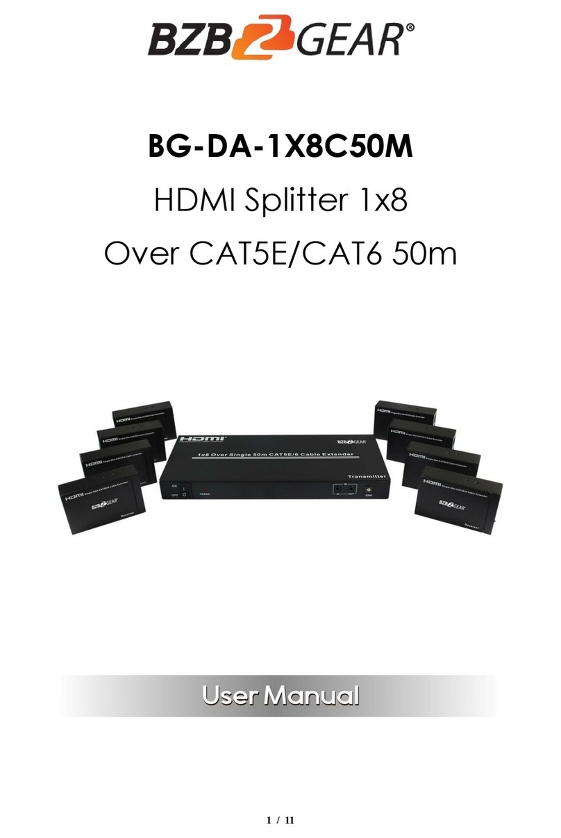 BZB Gear BG-DA-1X8C50M User manual