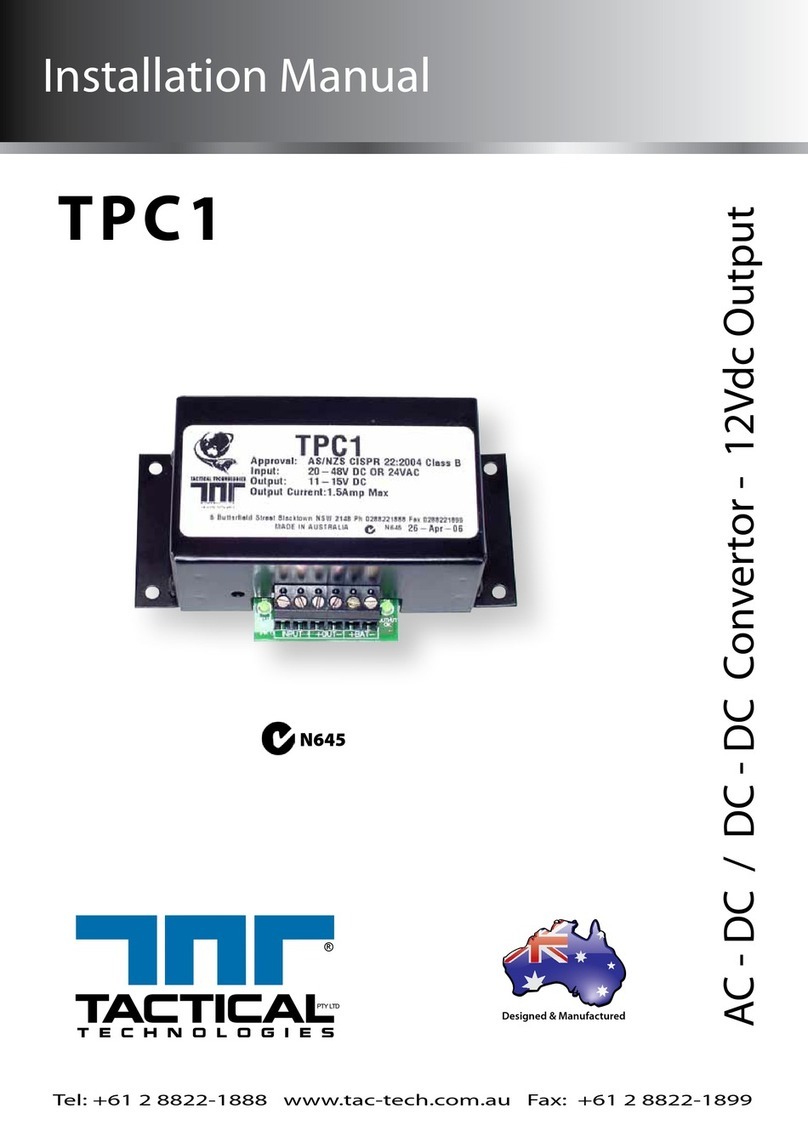 Tactical technologies TPC1 installation manual