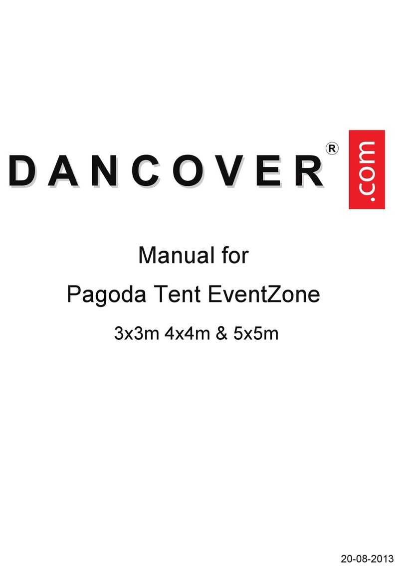 Dancover Pagoda Tent EventZone User manual Dancover Pagoda Tent EventZone User manual