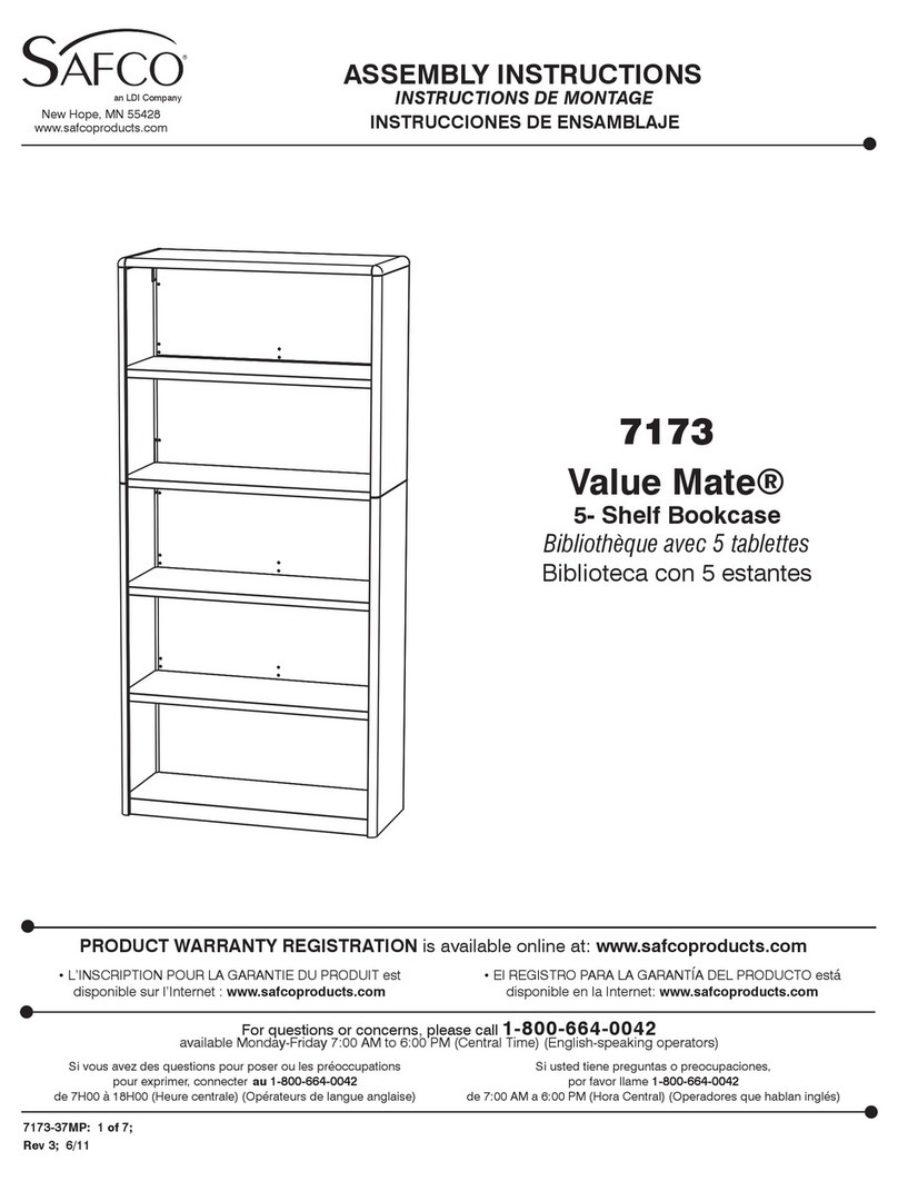 LDI SAFCO Value Mate 7173 Assembly instructions