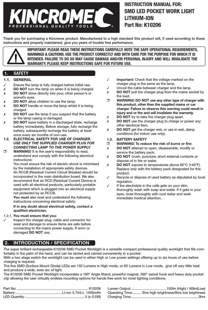 kincrome K10206 User manual