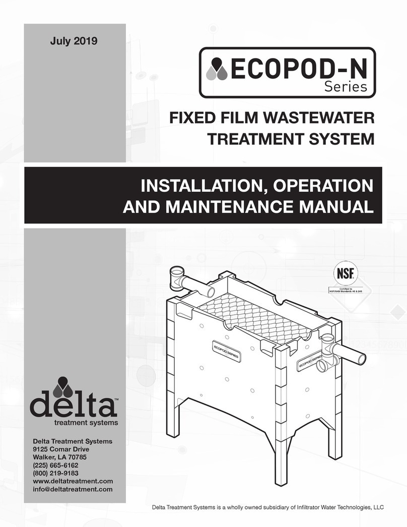 Infiltrator Delta ECOPOD-N Series Installation, operation and maintenance manual