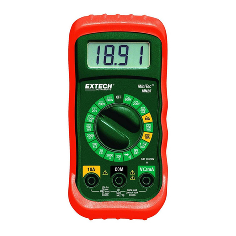 Extech Instruments MiniTec Series User manual Extech Instruments MiniTec Series User manual