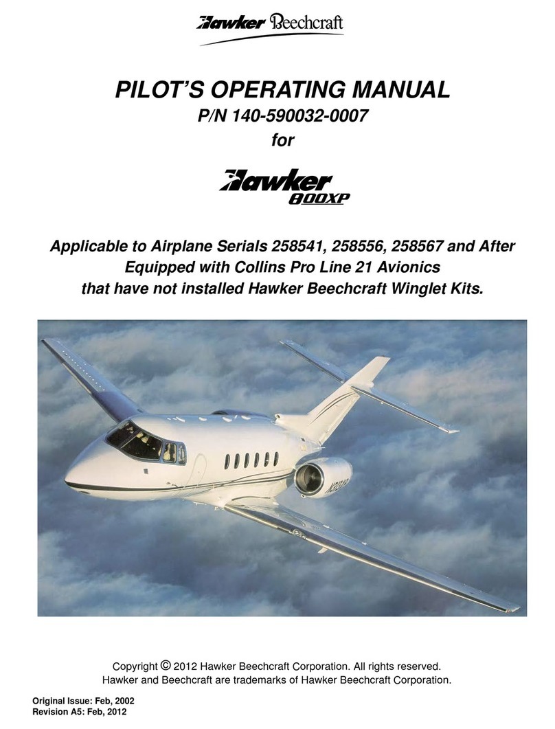Hawker Beechcraft Hawker 800XP User manual
