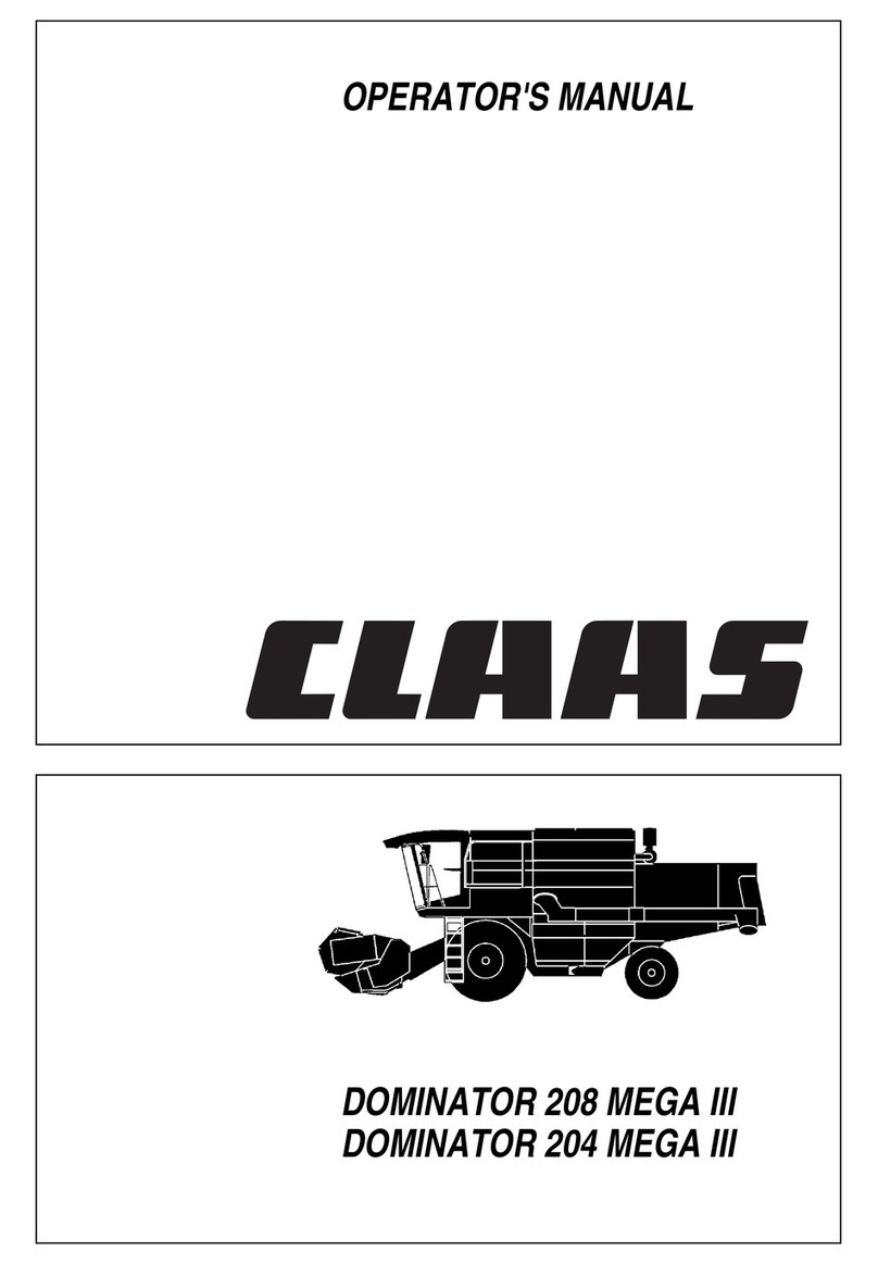 Claas DOMINATOR 208 MEGA III Operator's manual
