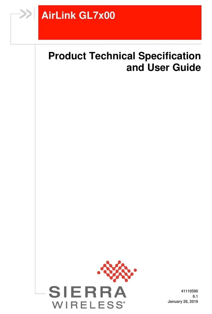 Sierra Wireless AirLink GL7 00 Series Product Technical Specification and User Guide