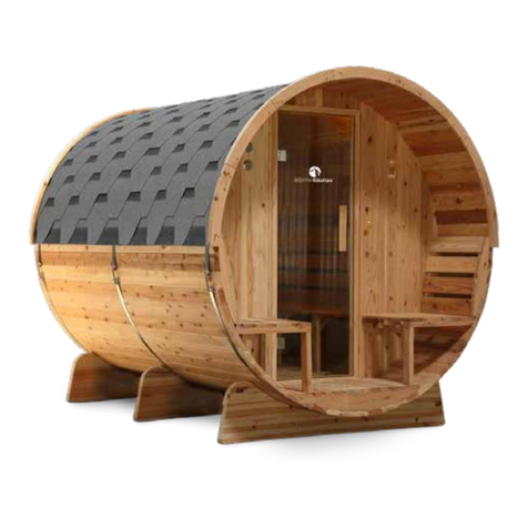 Alpinespas Cedar Barrel Sauna Assembly manual