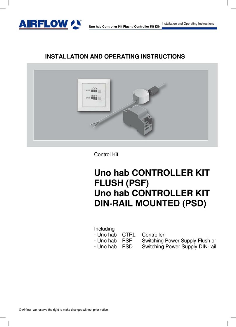 Airflow Uno hab Installation and operating instructions