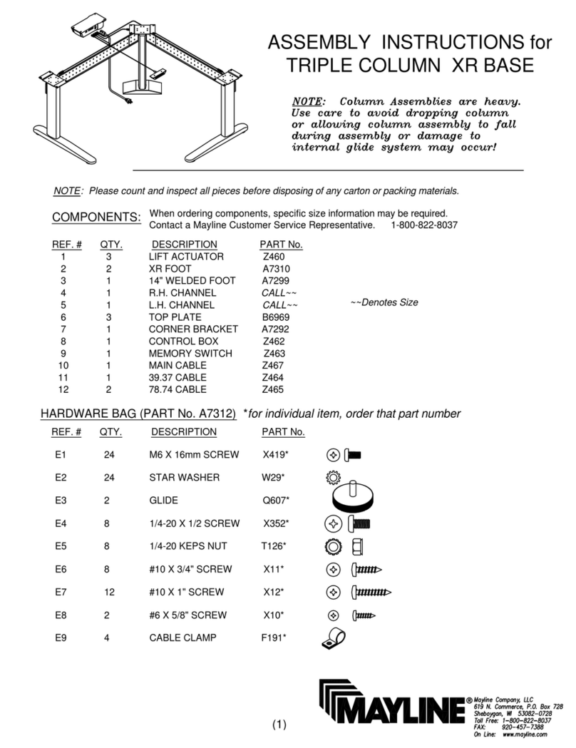 Mayline XR User manual Mayline XR User manual