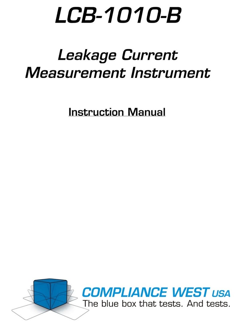 Compliance West LCB-1010-B instruction manual