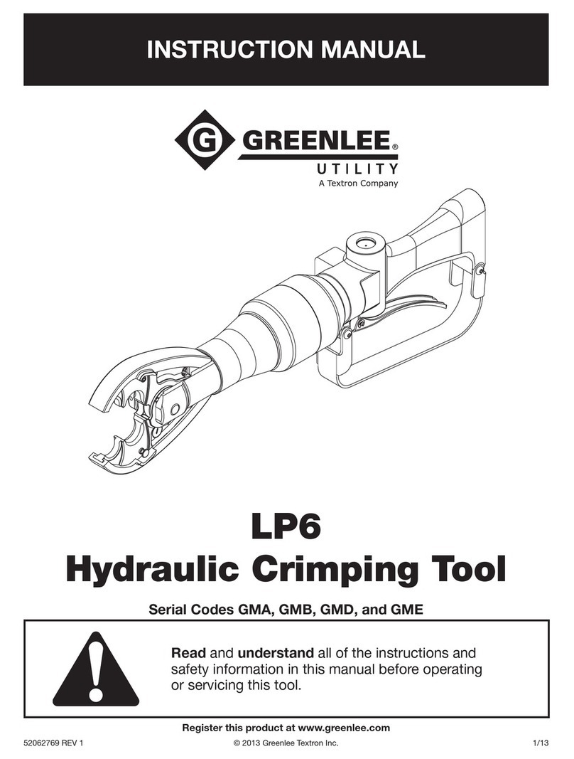 Textron Greenlee LP6 GMA Series User manual