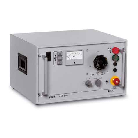 Baur SSG 500 operating instructions