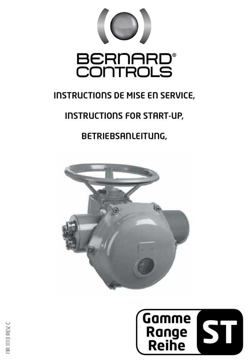 Bernard Controls ST Series Installation manual Bernard Controls ST Series Installation manual
