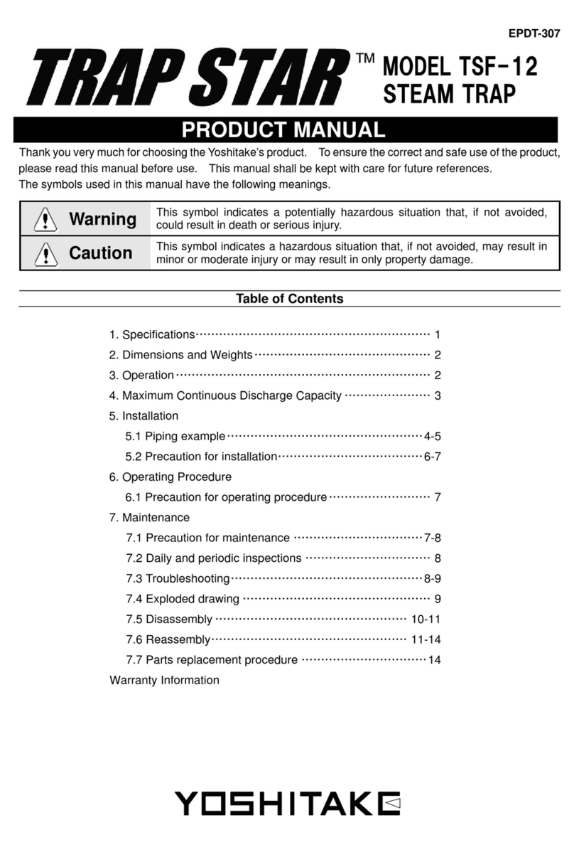 Yoshitake TRAP STAR TSF-12 Series product manual