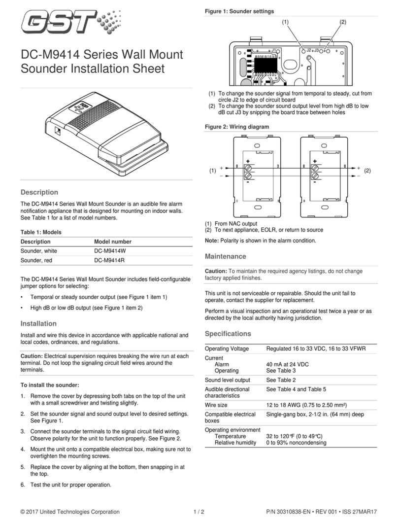 GST DC-M9414 Series Installation sheet