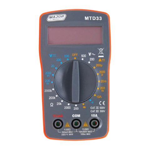 Major tech MTD33 User manual
