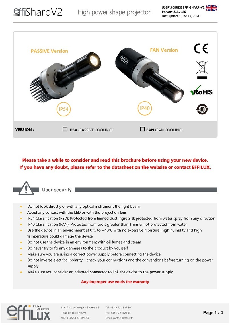 EFFILUX EFFI-SHARP-V2 PSV User manual
