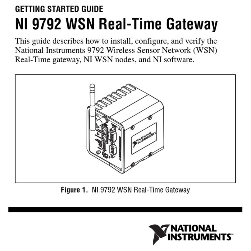 National Instruments NI 9792 WSN User manual