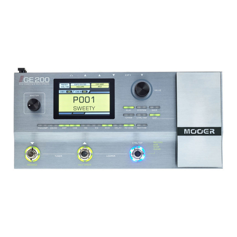 Mooer GE 200 quick start guide