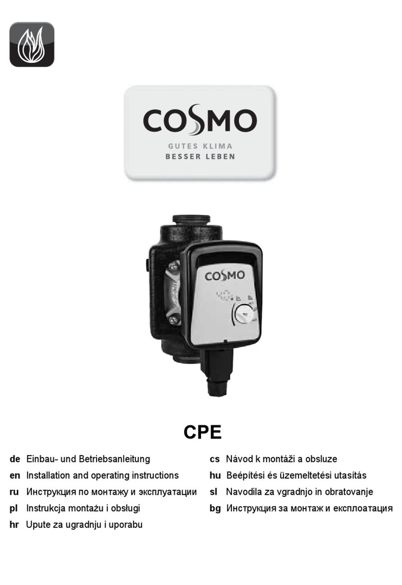 Cosmo CPE Installation and operating instructions