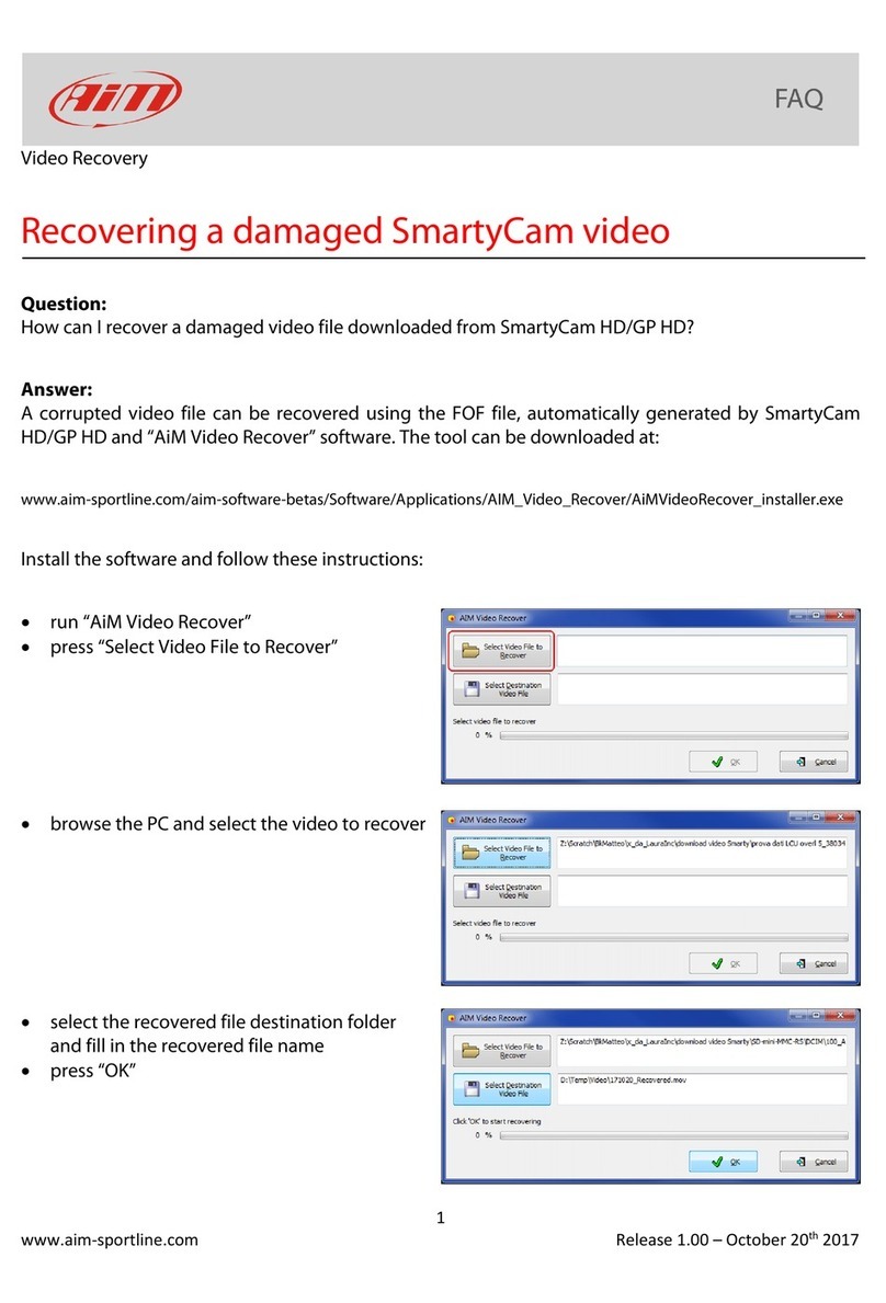 Aim SmartyCam HD Installation guide