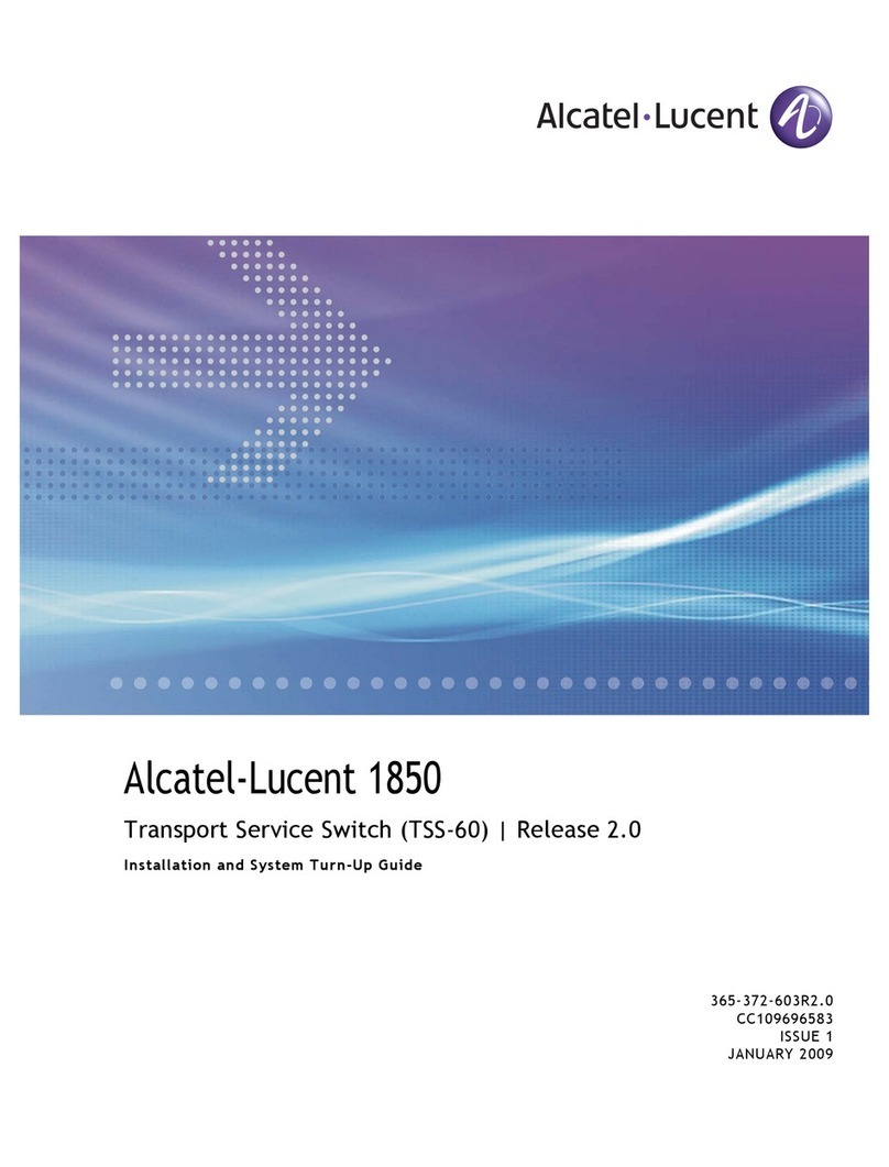 Alcatel-Lucent 1850 TSS-60 User guide
