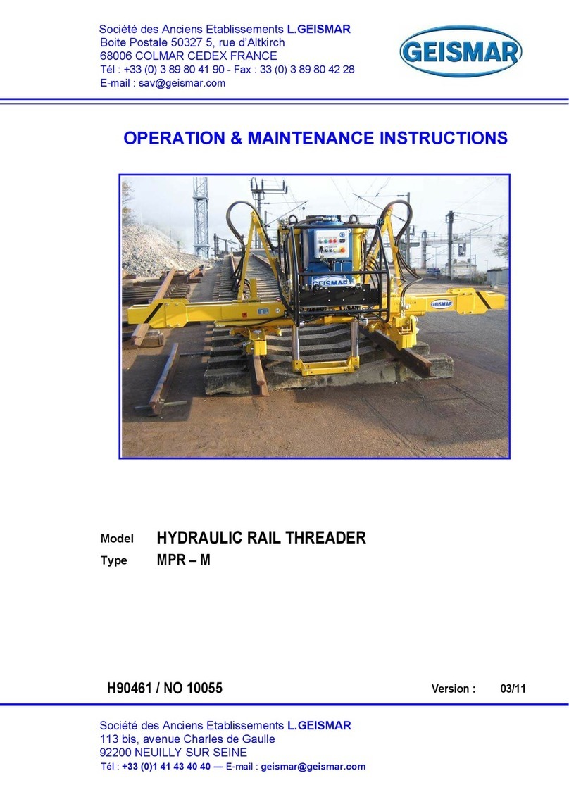 GEISMAR MPR-M Operation & maintenance instructions GEISMAR MPR-M Operation & maintenance instructions