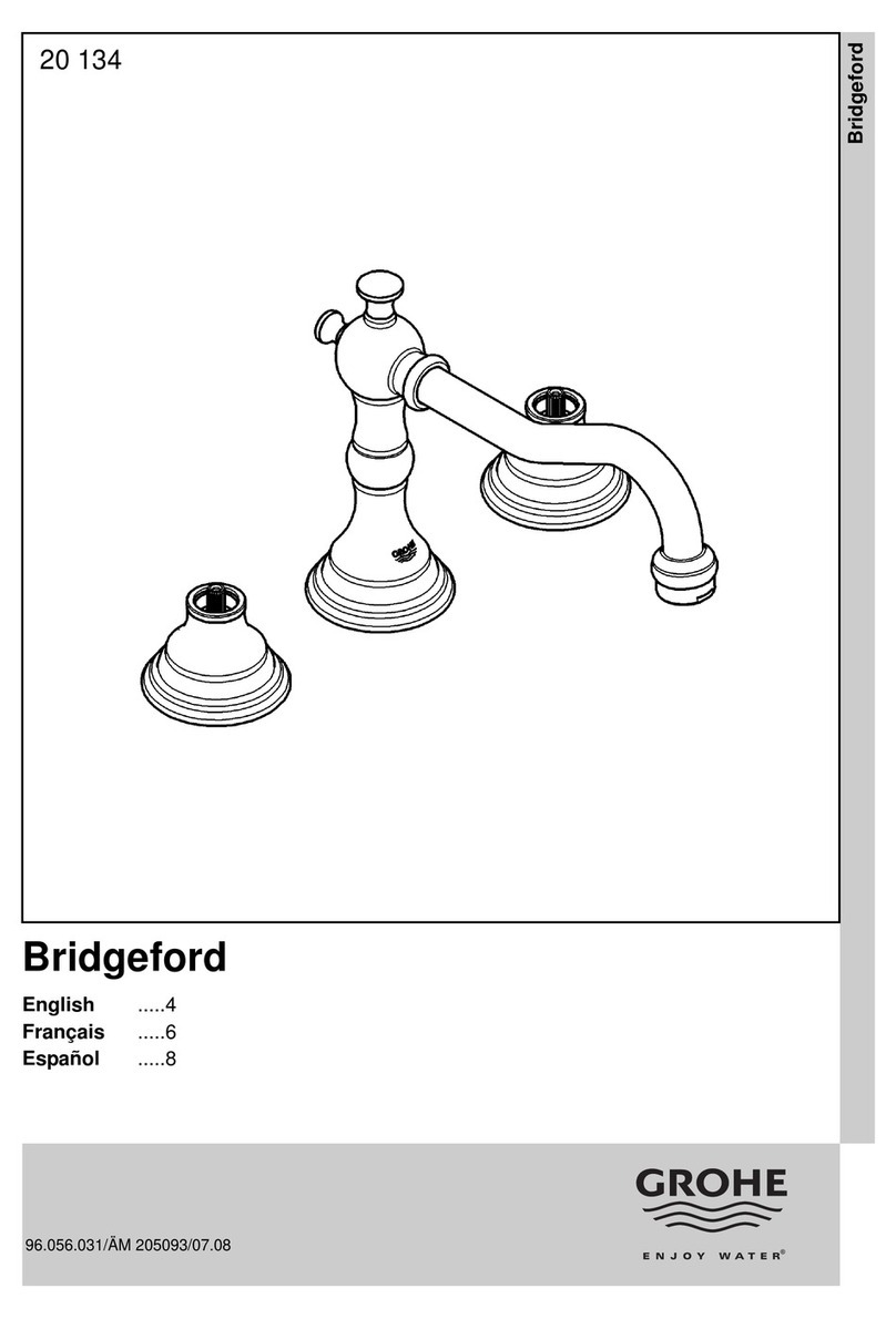 Grohe Bridgeford 20 134 quick start guide Grohe Bridgeford 20 134 quick start guide