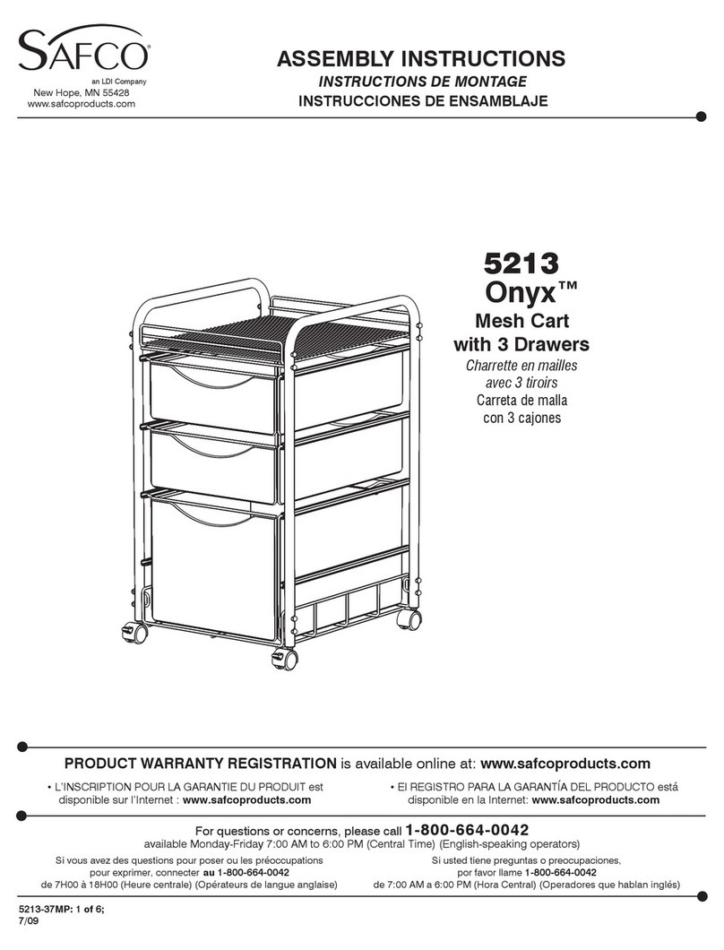 LDI Safco Onyx 5213 Assembly instructions