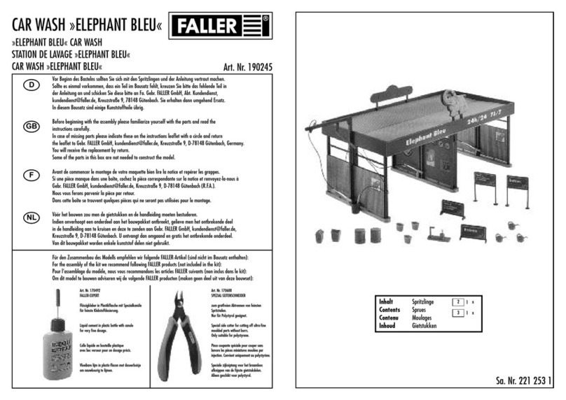 Faller ELEPHANT BLEU CAR WASH manual