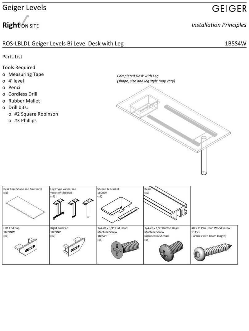 GEIGER ROS-LBLDL Installation principles GEIGER ROS-LBLDL Installation principles