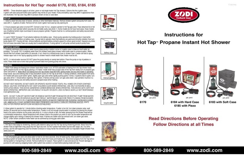 Zodi Hot Tap 6170 instructions