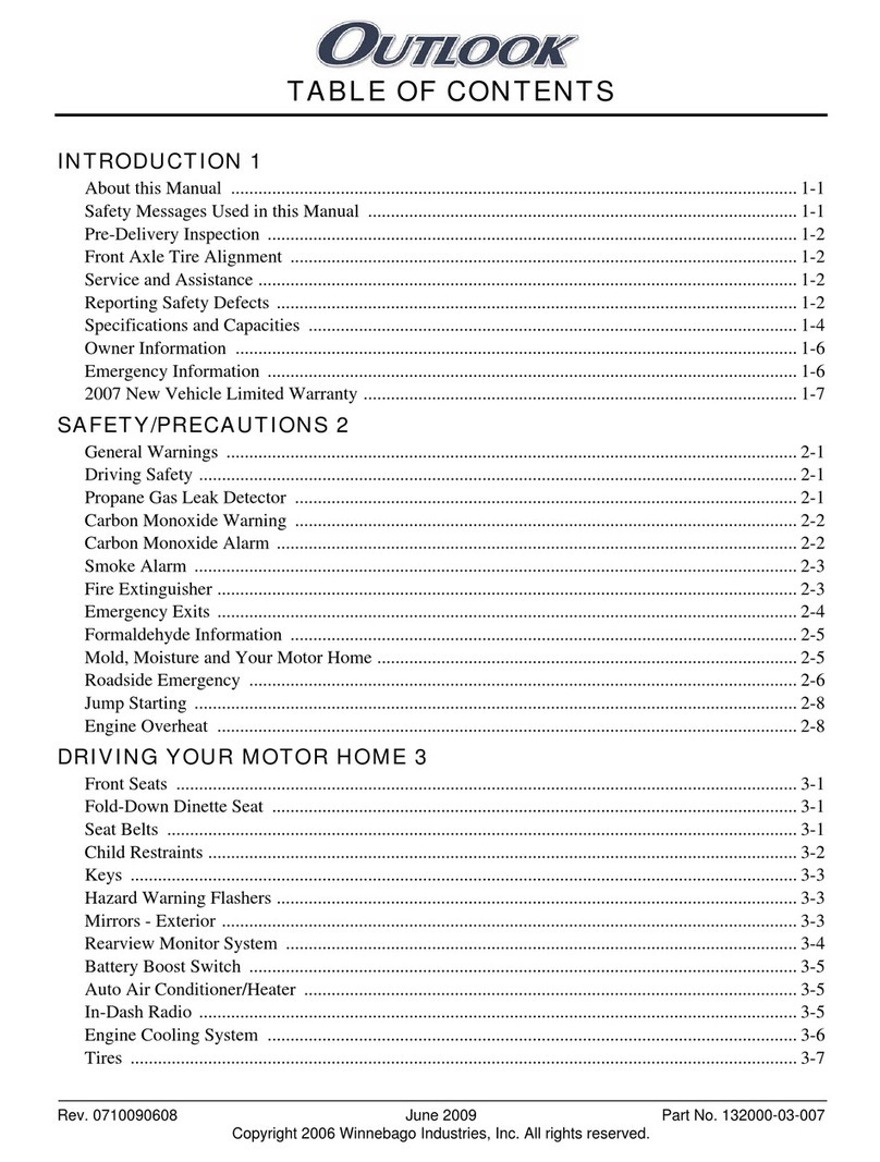 Winnebago Outlook 25F User manual