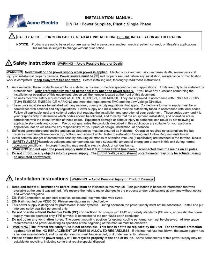 ACME DM Series User manual