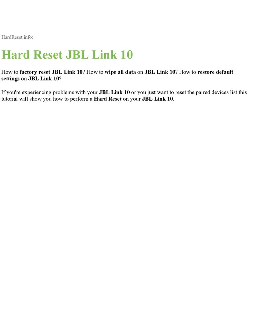 Harman JBL Link 10 manual