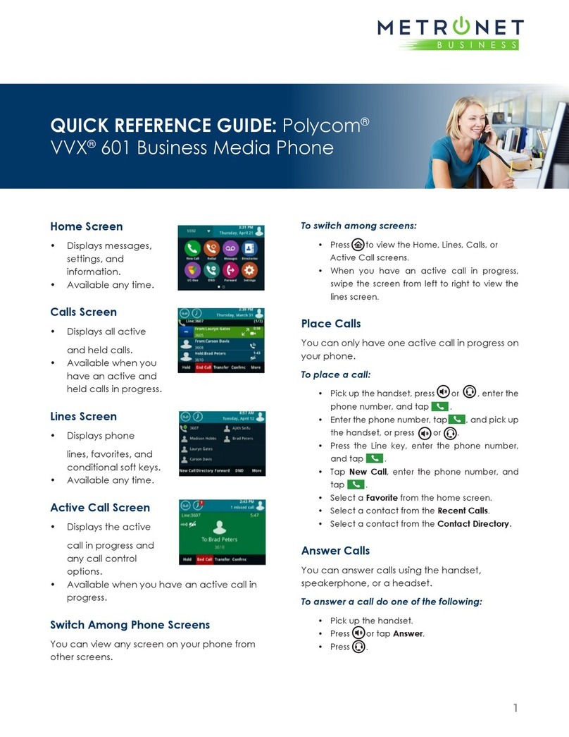 Polycom VVX 601 User manual