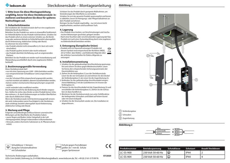 ledscom LC-SS-900 installation instructions
