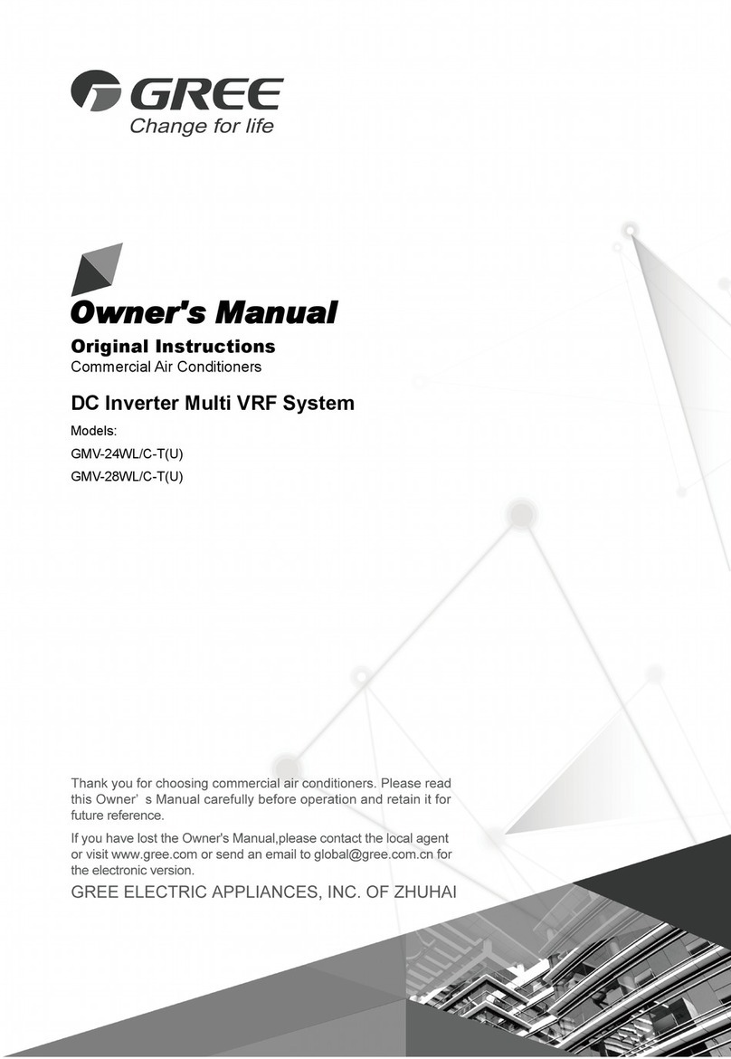Gree GMV-24WL/C-T User manual Gree GMV-24WL/C-T User manual