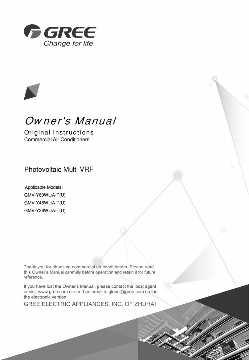 Gree GMV-Y60WL/A-T User manual