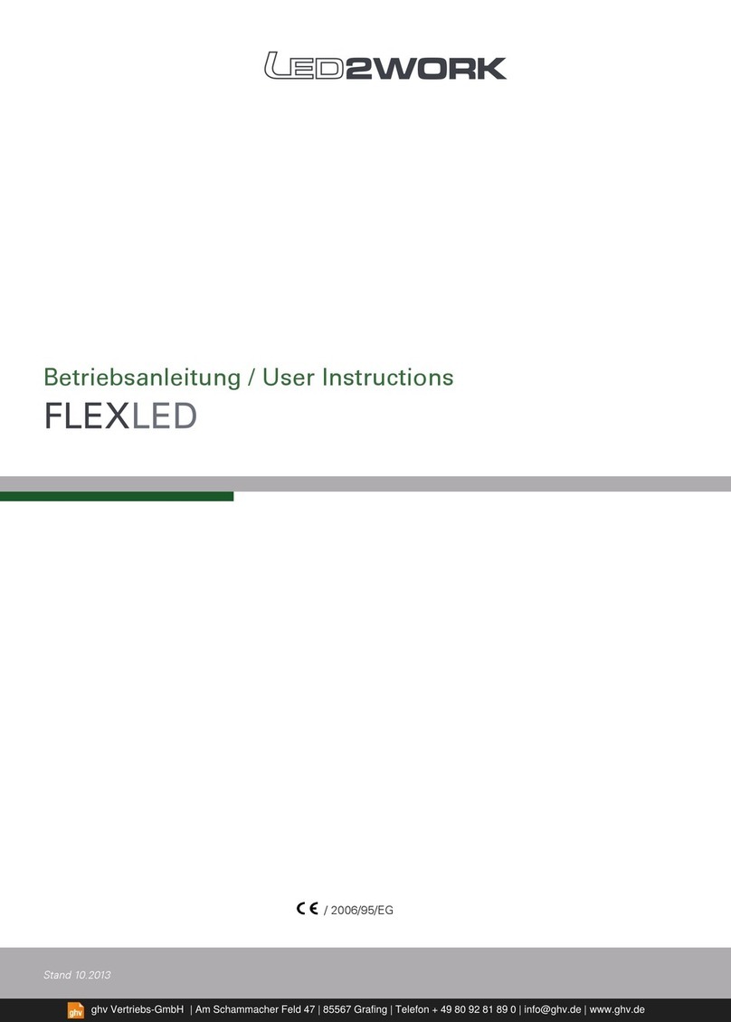 LED2WORK FLEXLED User manual