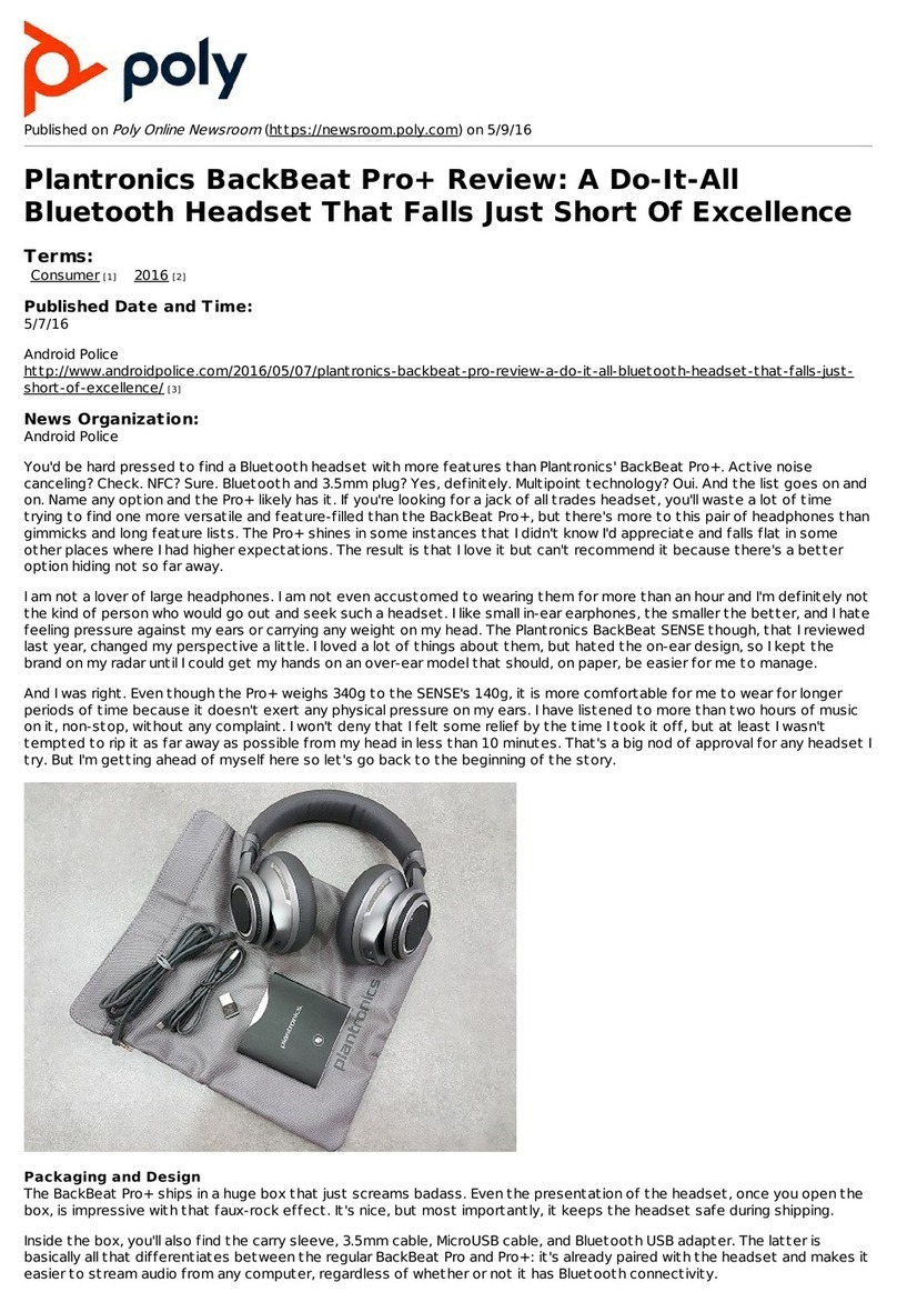 Poly Plantronics BackBeat Pro+ Review