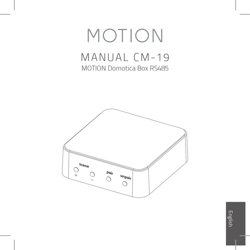 Motion Domotica Box RS485 manual