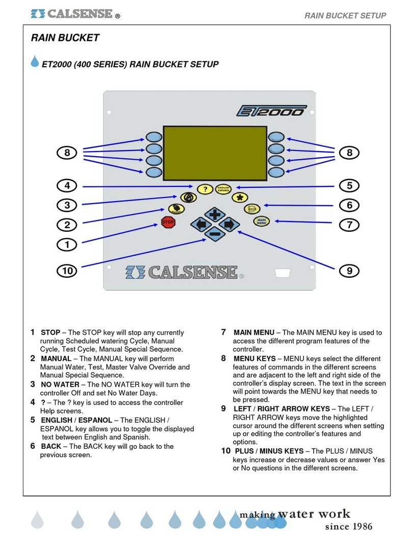 Calsense ET2000 400 Series Setup guide
