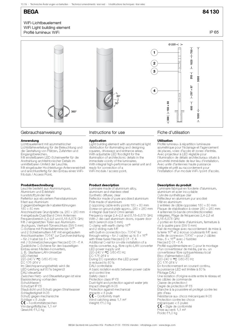 BEGA 84 130 Series User manual
