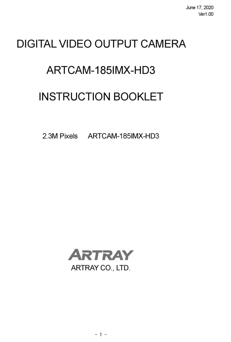 ARTRAY ARTCAM-185IMX-HD3 User manual