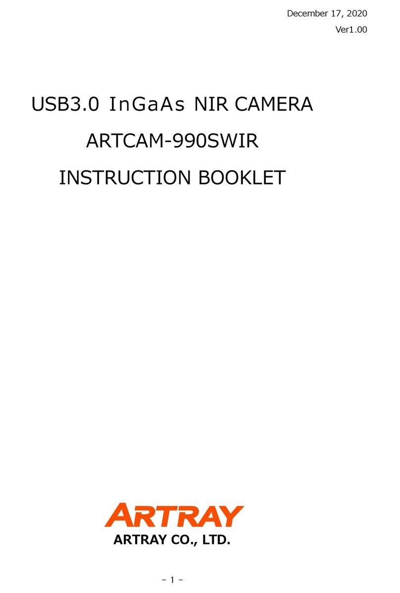 ARTRAY ARTCAM-990SWIR User manual