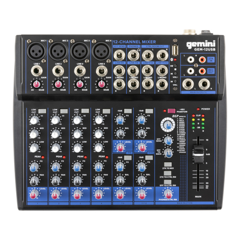 Gemini GEM-12USB User manual